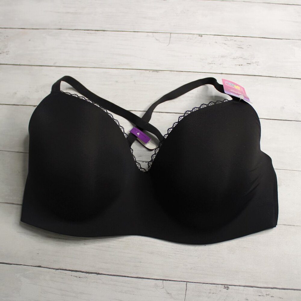 Maidenform Women's Comfort Bra Plus Size 2XL Padded Wireless Lace